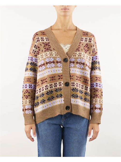 Wool and alpaca jacquard cardigan Max Mara Weekend MAX MARA WEEKEND | Cardigan | ECCELSO1